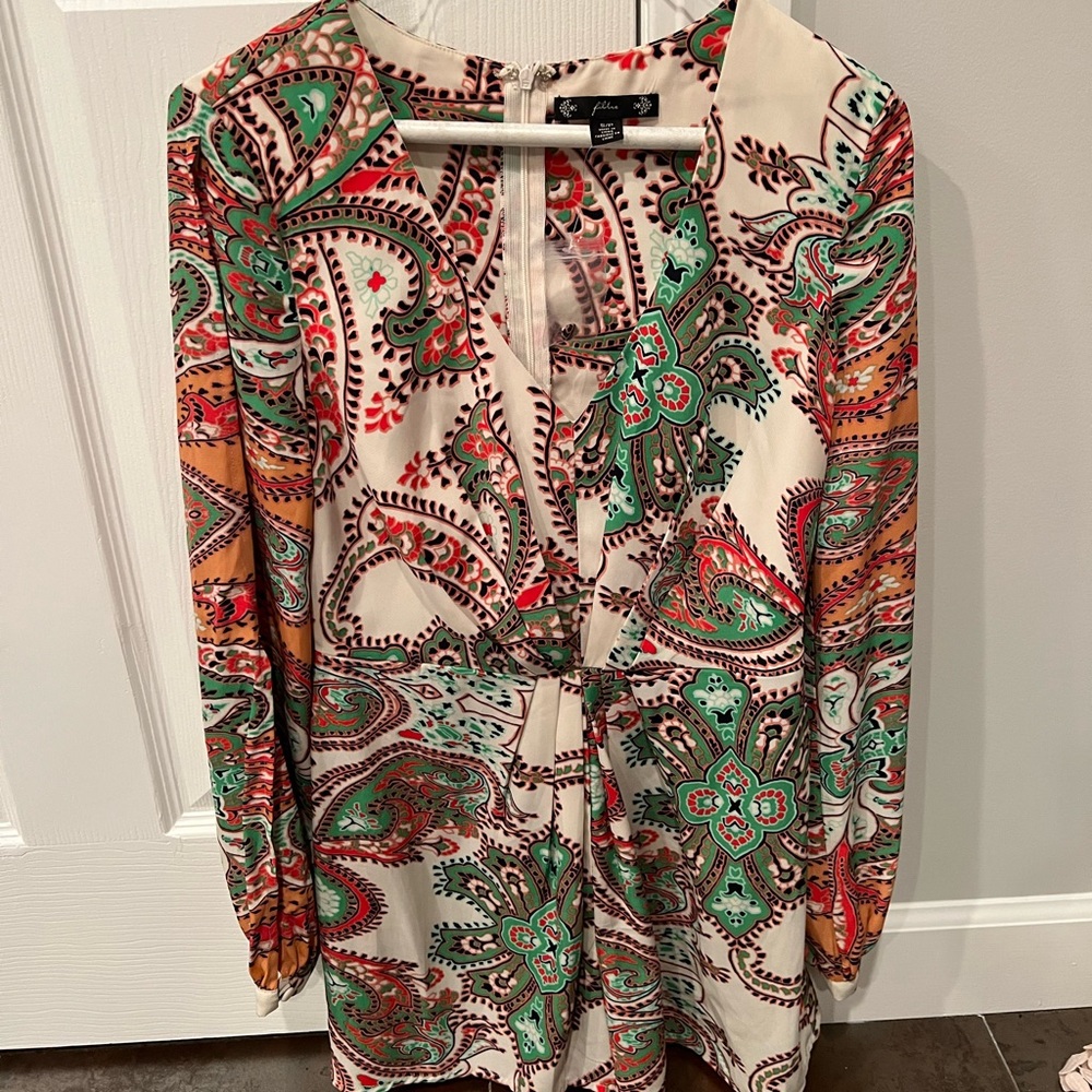 Multicolor long sleeve romper